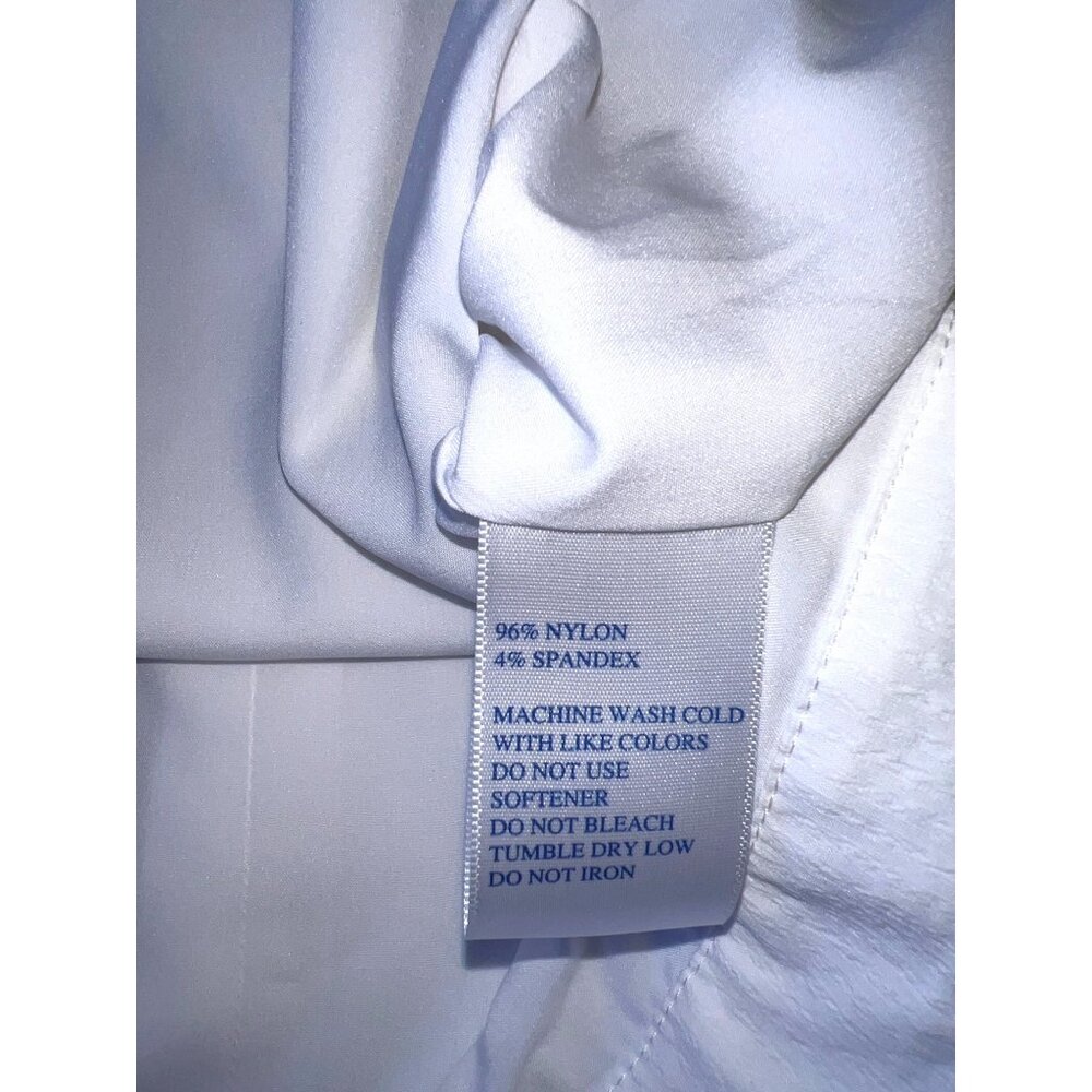 Southern Tide Dress Womens 6 White Nylon Blend Seersucker Belted Casual NWT - Picture 6 of 9